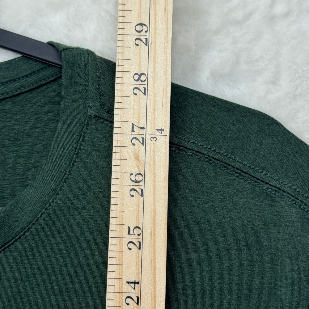 Quince T-Shirt Mens M Green Recycled Polyester Blend Short Sleeve Crew Neck - Picture 5 of 9